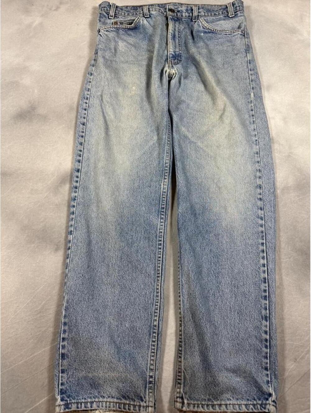 Vintage 1988 Levi’s 505 Orange Tab Jeans USA Made 100% Cotton Light Wash, 36x32